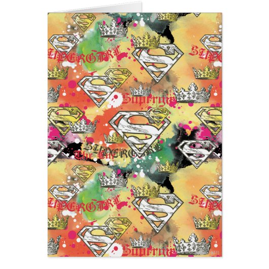 Supergirl Crown Pattern Cards (Front)