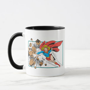 Supergirl Destroys Boulder Mug