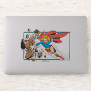 Supergirl Destroys Boulder Sticker