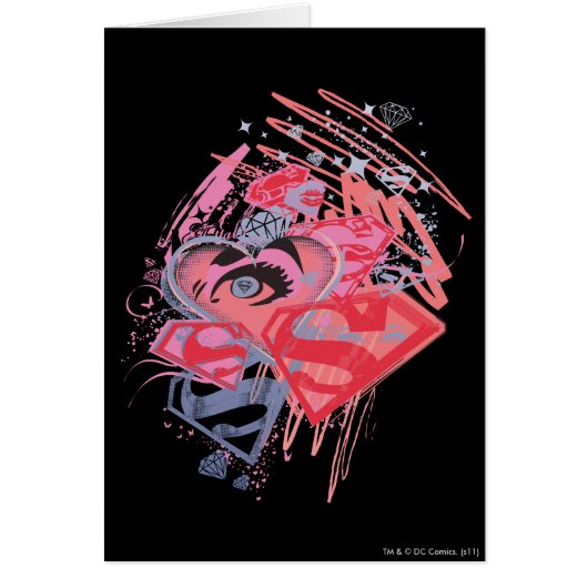 Supergirl Diamonds and Lips Cards (Front)