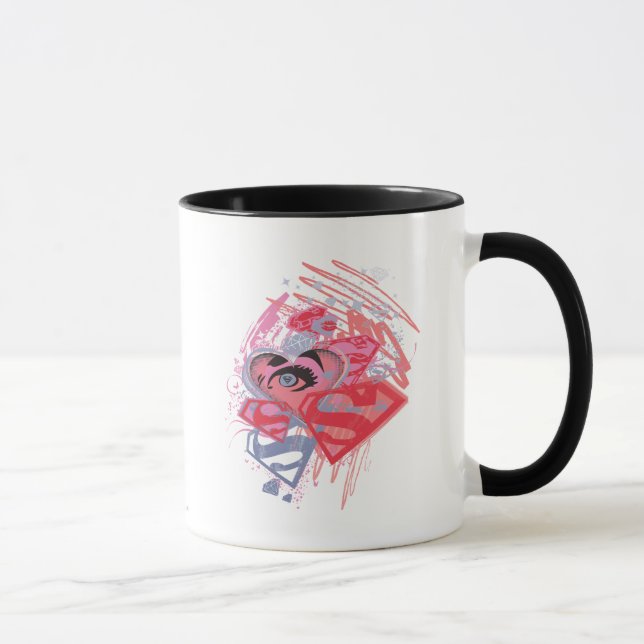 Supergirl Diamonds and Lips Mug (Right)