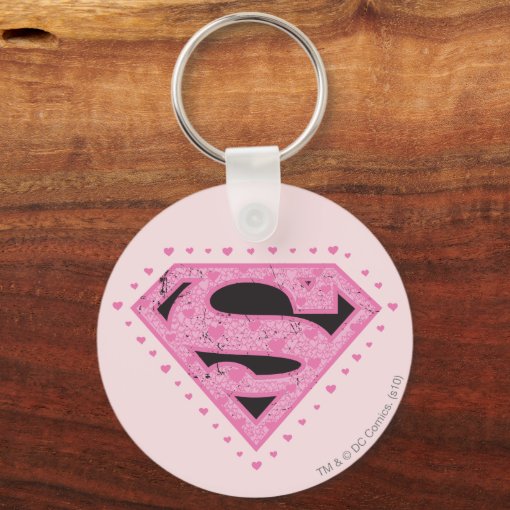 Supergirl Pink Logo Schlüsselanhänger Von The Noble Collection – Offizielles DC-Fanartikel