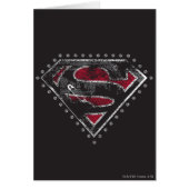 Supergirl Distressed Logo Black and Red (Front)