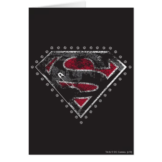 Supergirl Distressed Logo Black and Red (Front)