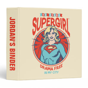 Supergirl Drama Free In My City 3 Ring Binder