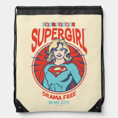 Supergirl Drama Free In My City Drawstring Bag