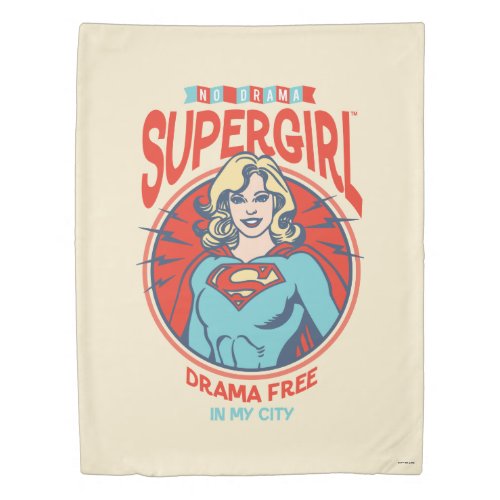 Supergirl Drama Free In My City Duvet Cover