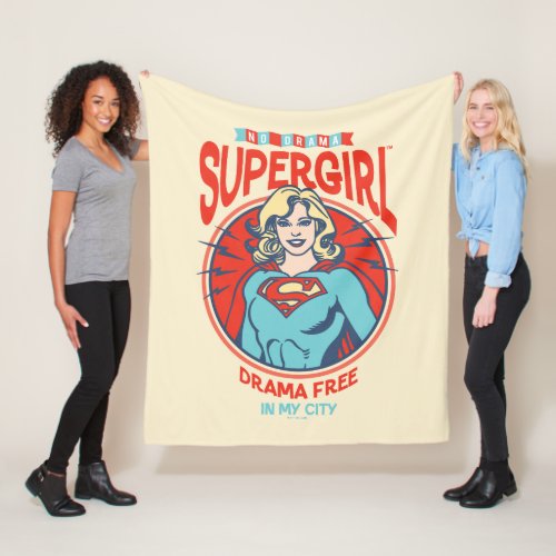 Supergirl Drama Free In My City Fleece Blanket