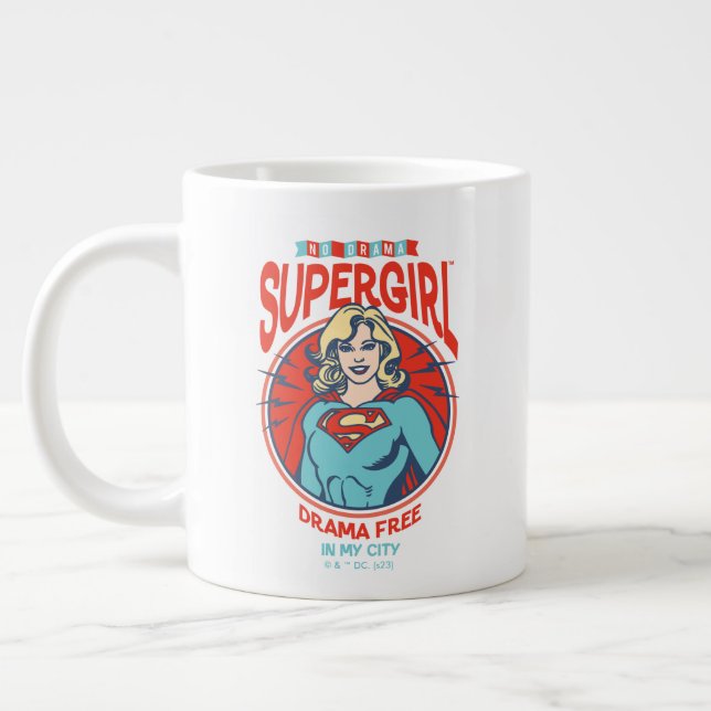 Supergirl Drama Free In My City Giant Coffee Mug (Left)