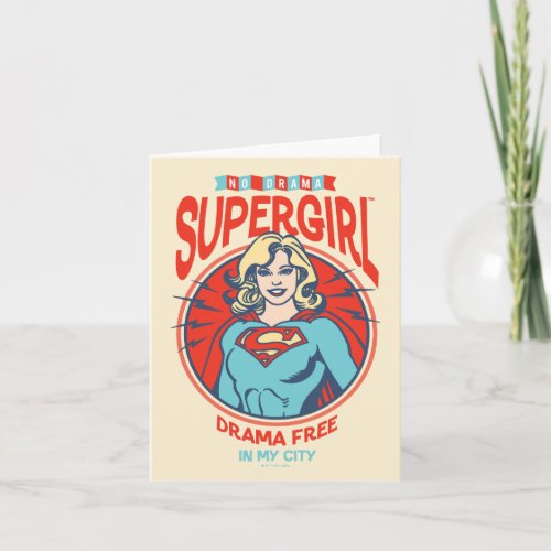 Supergirl Drama Free In My City Note Card