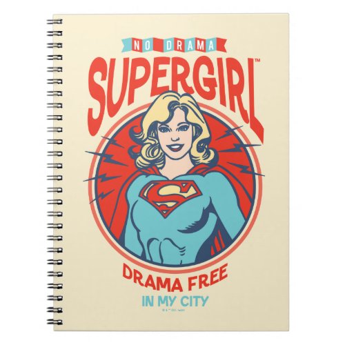 Supergirl Drama Free In My City Notebook