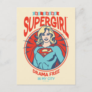 Supergirl Drama Free In My City Postcard