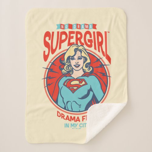 Supergirl Drama Free In My City Sherpa Blanket