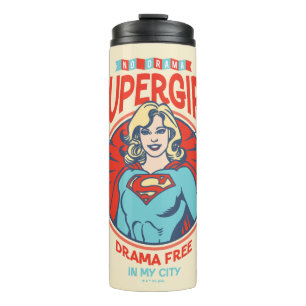 Supergirl Drama Free In My City Thermal Tumbler