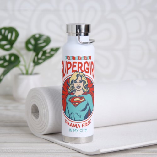 Supergirl Drama Free In My City Water Bottle