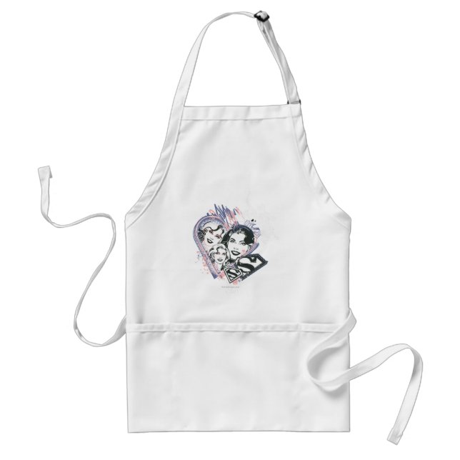 Supergirl Face Collage Adult Apron (Front)