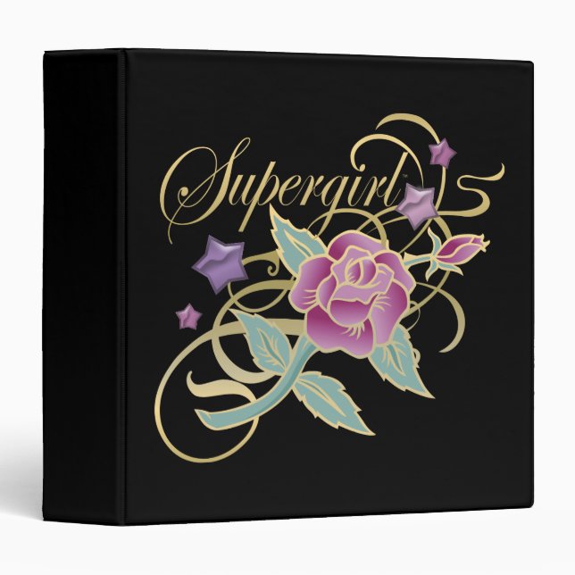 Supergirl Fancy Roses Binder (Front/Spine)