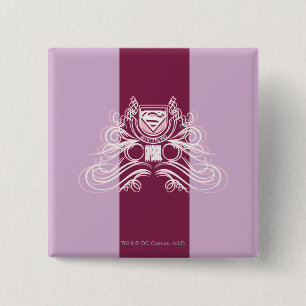 Supergirl Flourish Design Button