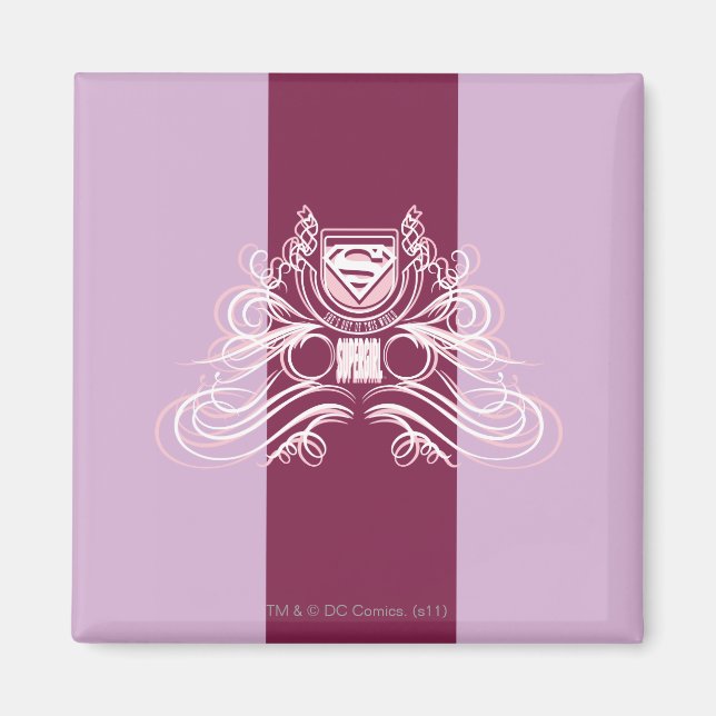Supergirl Flourish Design Magnet (Front)