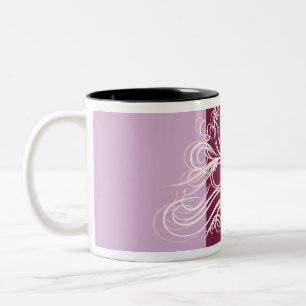 Supergirl Flourish Design Two-Tone Coffee Mug