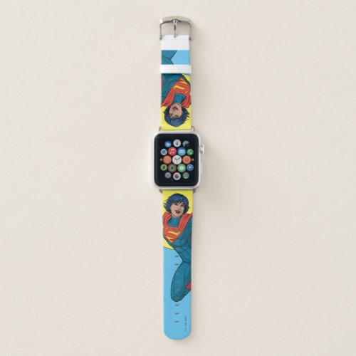 Supergirl Flying in Blue Suit Apple Watch Band