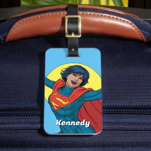 Supergirl Flying in Blue Suit Luggage Tag