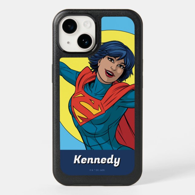 Supergirl Flying in Blue Suit Otterbox iPhone Case (Back)