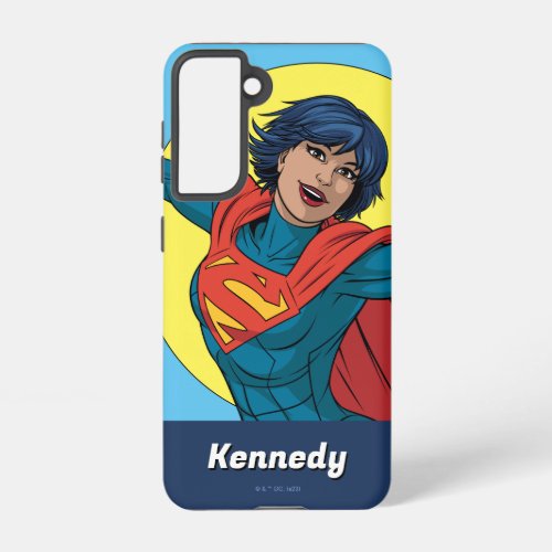 Supergirl Flying in Blue Suit Samsung Galaxy S21 Case