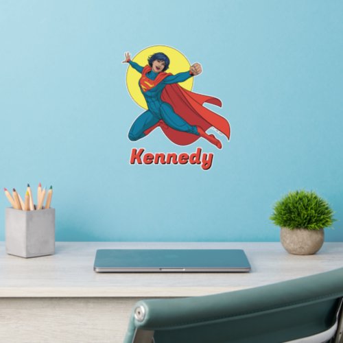 Supergirl Flying in Blue Suit Wall Decal