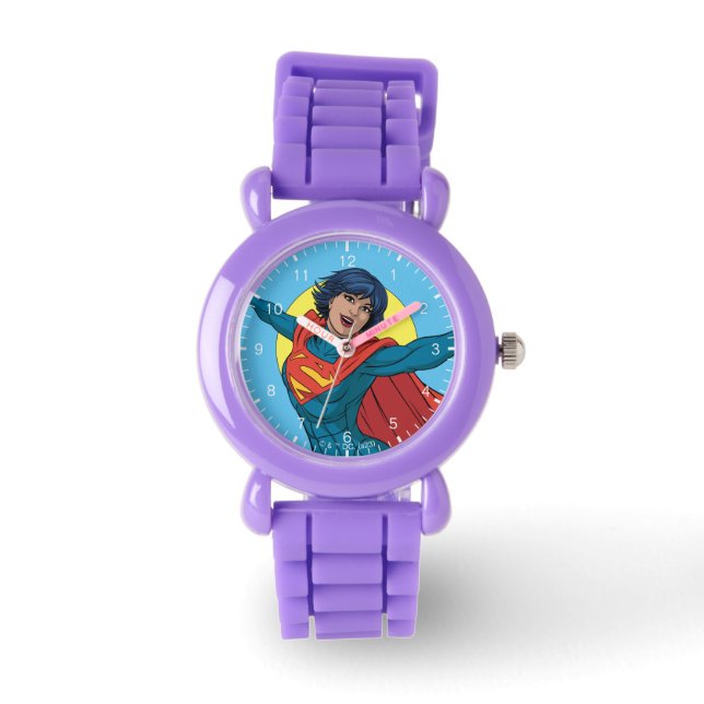 Supergirl Flying in Blue Suit Watch (Front)
