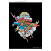 Supergirl Flying Lightning Tattoo (Front)