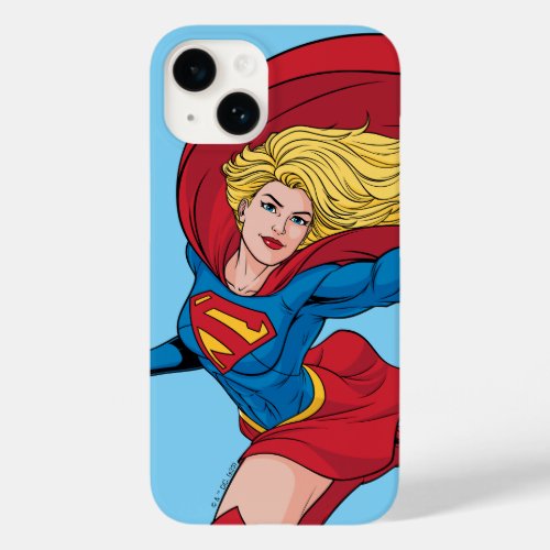 Supergirl Flying Upwards Illustration Case_Mate iPhone 14 Case