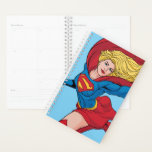 Supergirl Flying Upwards Illustration Planner<br><div class="desc">Check out this flying Supergirl character art illustration with her cape flying in the wind!</div>