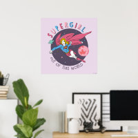 Supergirl Flying Upwards Illustration