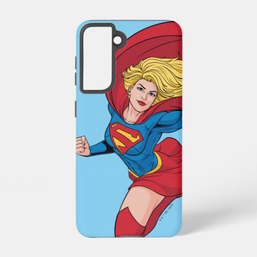 Supergirl Flying Upwards Illustration Samsung Galaxy S21 Case