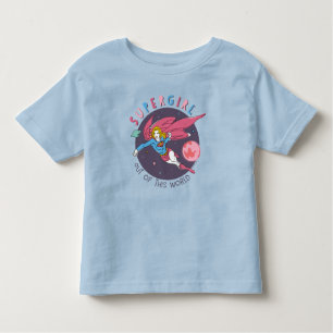Supergirl Flying Upwards Illustration Toddler T-shirt