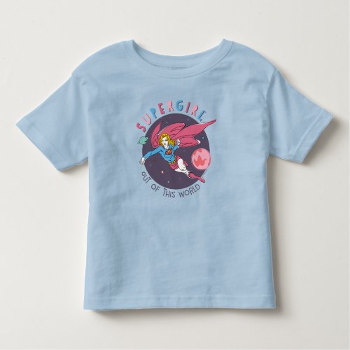 Supergirl Flying Upwards Illustration Toddler T_shirt