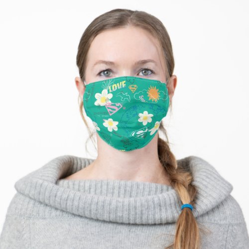 Supergirl for Peace Pattern Adult Cloth Face Mask