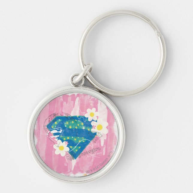 Supergirl for Peace Pink Keychain (Front)