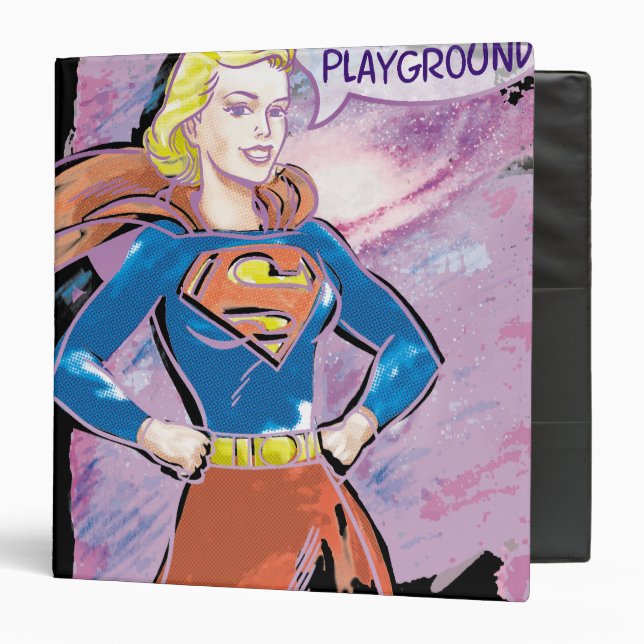Supergirl Galaxy 3 Ring Binder (Front/Inside)