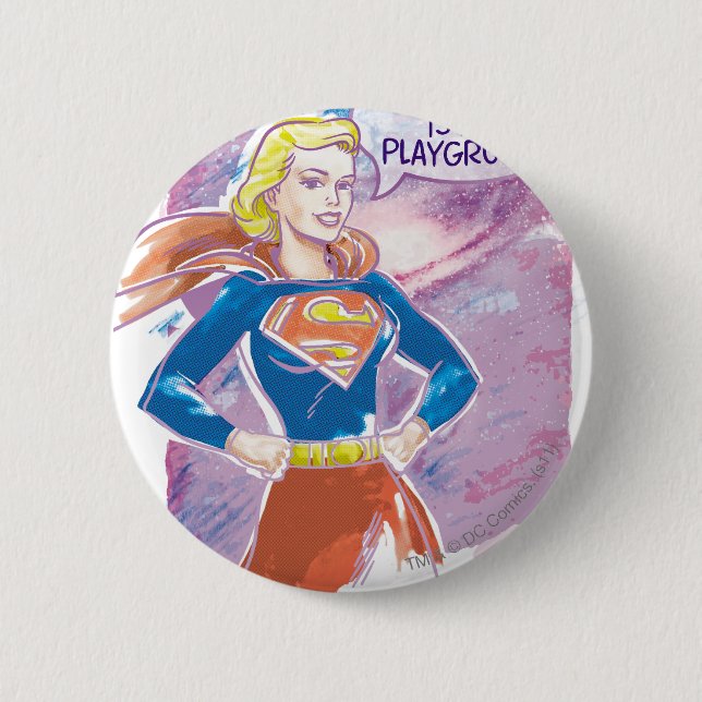Supergirl Galaxy Button (Front)
