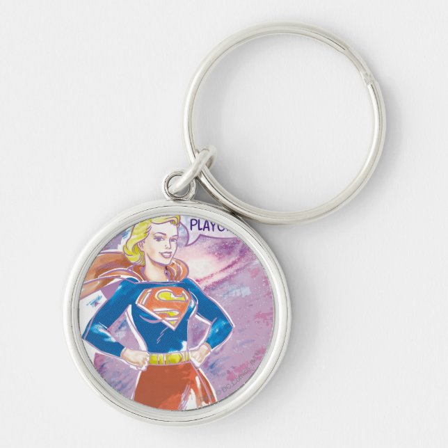 Supergirl Galaxy Keychain (Front)