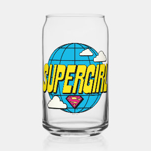Supergirl Global Pop Graphic Can Glass