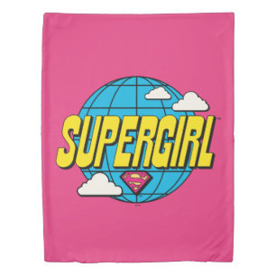 Supergirl Global Pop Graphic Duvet Cover