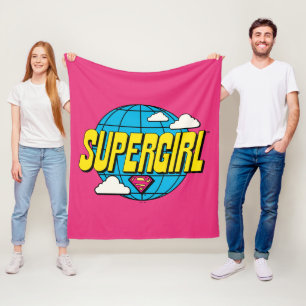 Supergirl Global Pop Graphic Fleece Blanket