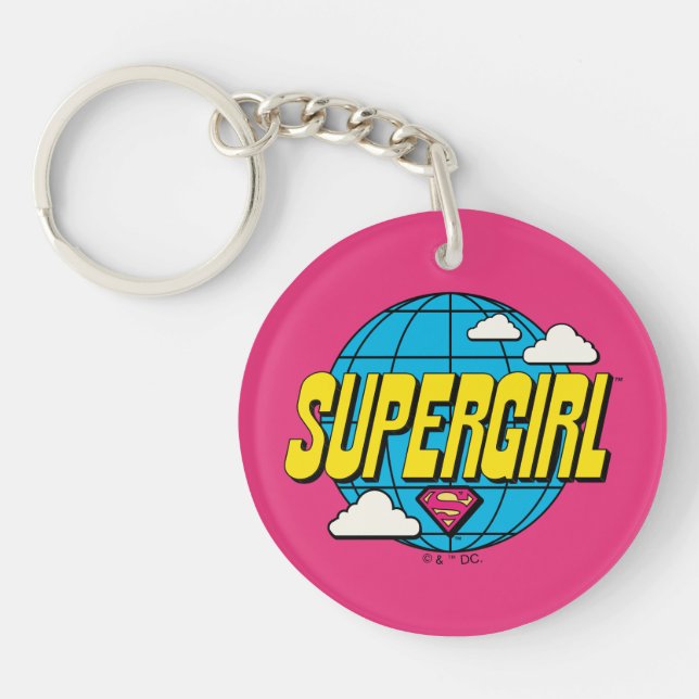 Supergirl Global Pop Graphic Keychain (Front)