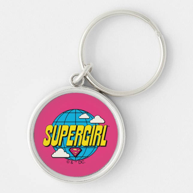 Supergirl Global Pop Graphic Keychain (Front)