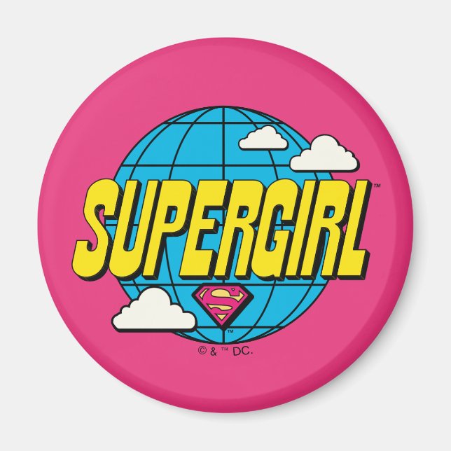 Supergirl Global Pop Graphic Magnet (Front)