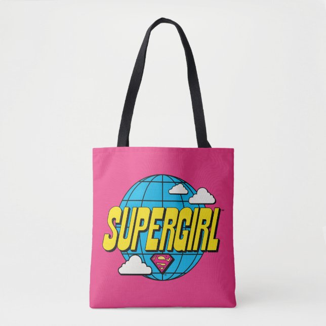 Supergirl Global Pop Graphic Tote Bag (Front)