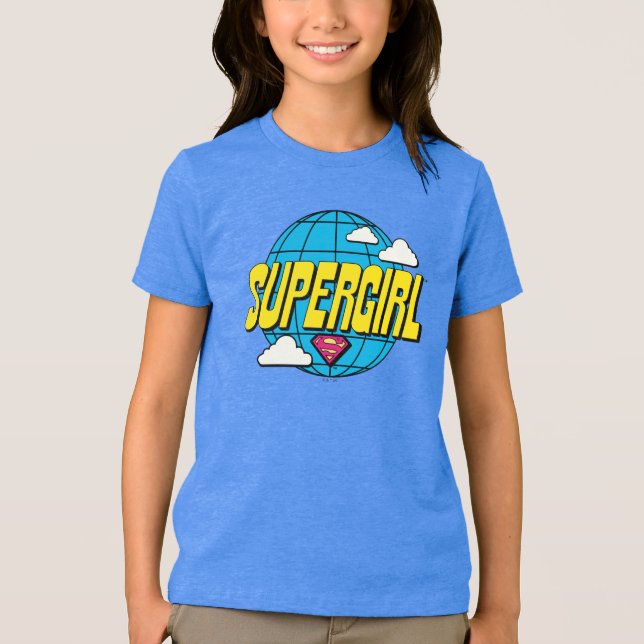 Supergirl Global Pop Graphic Tri-Blend Shirt (Front)